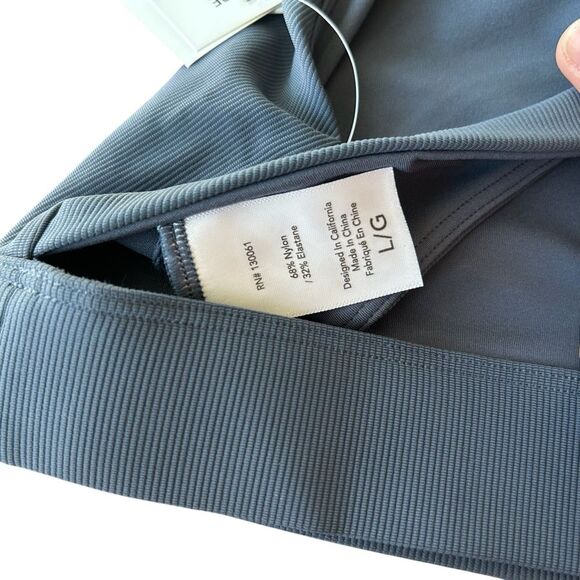 Revolve L*Space L Chasing‎ Rainbows Crop Top Sports Bra Gray Boho Hippie Sporty - Picture 10 of 10